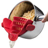 Silicone Strainer Clip Pot Strainer Adjustable Clip Strainer for Pots Pans Bowls