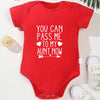 “You Can Pass Me to My Aunt Now” – Fun Baby Onesie, American Style Harajuku Cotton Romper for Newborn Boys, Cozy & Breathable