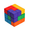 3D Wooden Soma Cube Puzzle Montessori STEM Building Blocks Brain Teaser Toy for Kids
