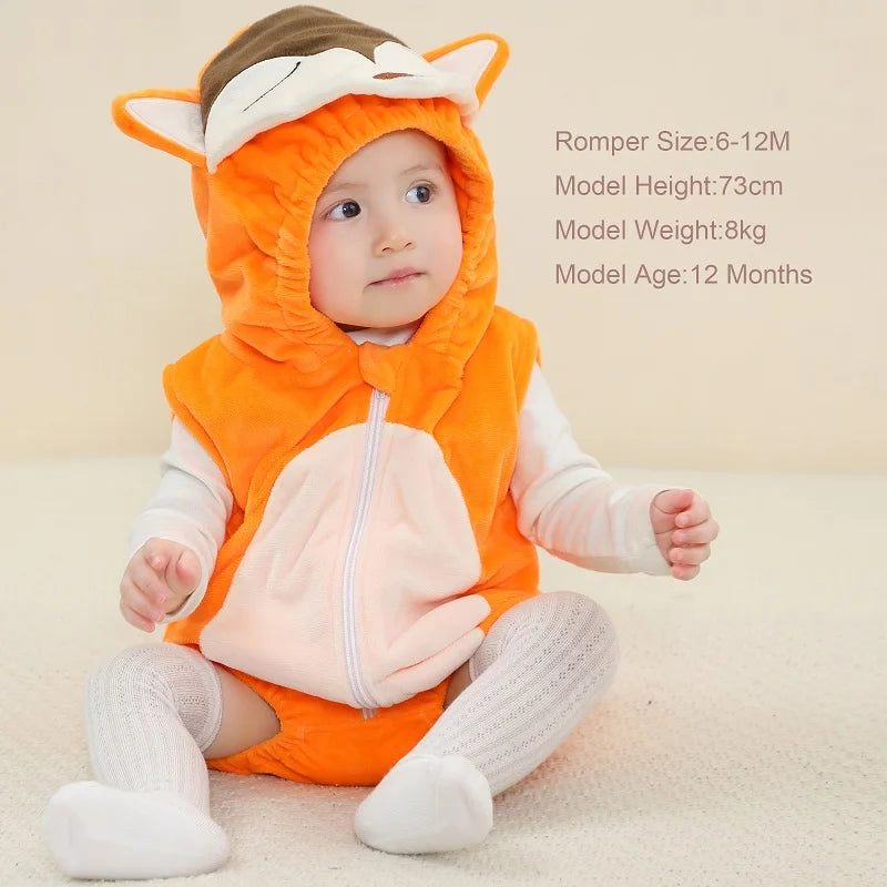 MICHLEY Carnival Baby Romper Bodysuit – Sleeveless Newborn Clothes for Infant & Toddler, Halloween Photography Prop for Boys & Girls