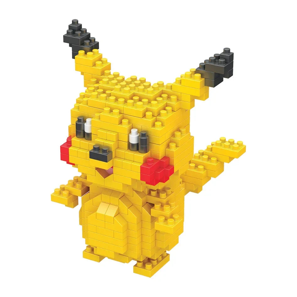 DIY Pokemon Mini Building Blocks – Pikachu, Charizard, Eevee, Mewtwo Anime Model Toys