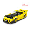 MOC Speed Racing Car Building Blocks Set — Small Studded Sports Car Garage Toy
