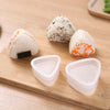 2-Piece Triangular Plastic Onigiri Mold Set - Transparent Sushi Rice Ball Maker