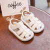 Baby Girls’ & Boys’ Sandals – Summer Infant Anti-Collision Toddler Shoes, Soft Bottom Genuine Leather Beach Sandals for Kids