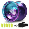 New Professional Yo-Yo Ball - Stainless Steel Bearings - Colored Aluminum Yo-Yo - Suitable for Children, Beginners & Advanced Class