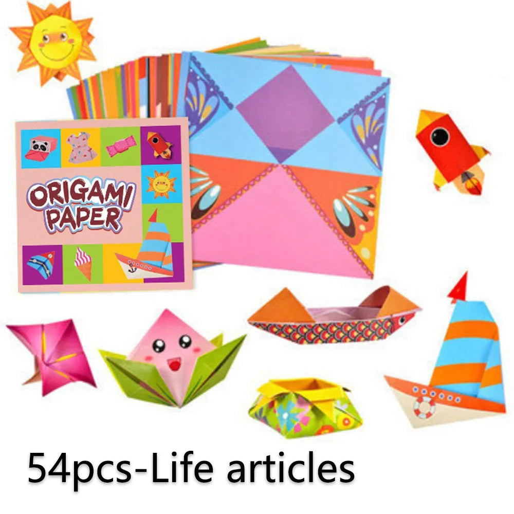 Origami Kit with 30/108 Sheets Origami Paper and Guiding Book – DIY Art Craft Project Supplies for Beginners and Kids