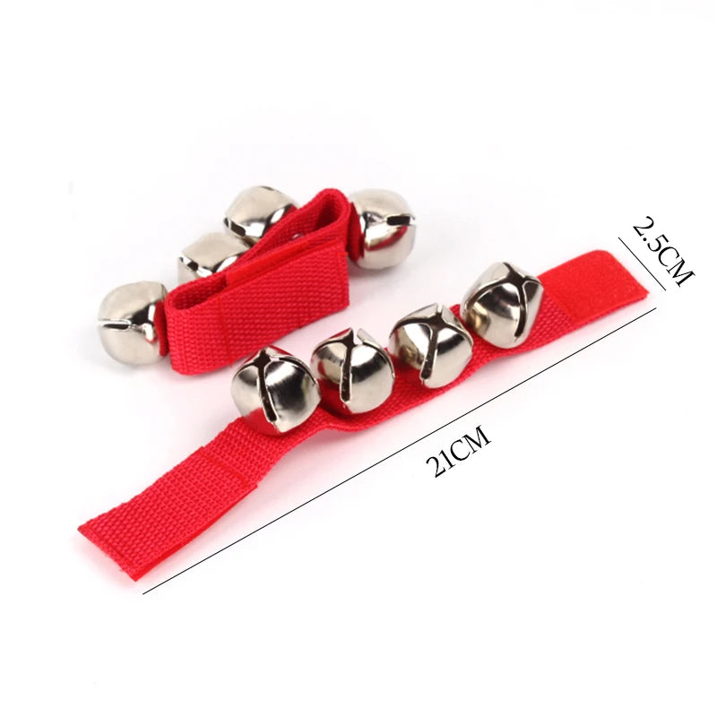 1 Pair Wrist Bells for Kids – Wearable Jingle Rattle Toy, Durable Percussion Educational Instrument, Orff Music Bell Ring