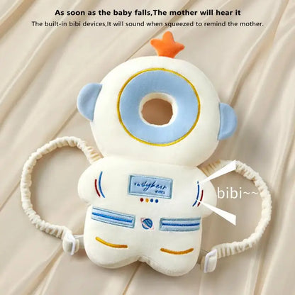 Baby Fall Pillow Backpack Head Protector Cartoon Design with Water Filling and Magnetic Material for Baby Protection