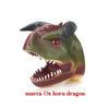 Soft Vinyl Dinosaur Hand Puppet, Rubber Animal Head Toy Glove Gift for Halloween