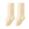 Winter Baby Mid-Tube Socks - Fleece Thick Newborn Socks | Warm, Soft Solid Color Toddler Socks