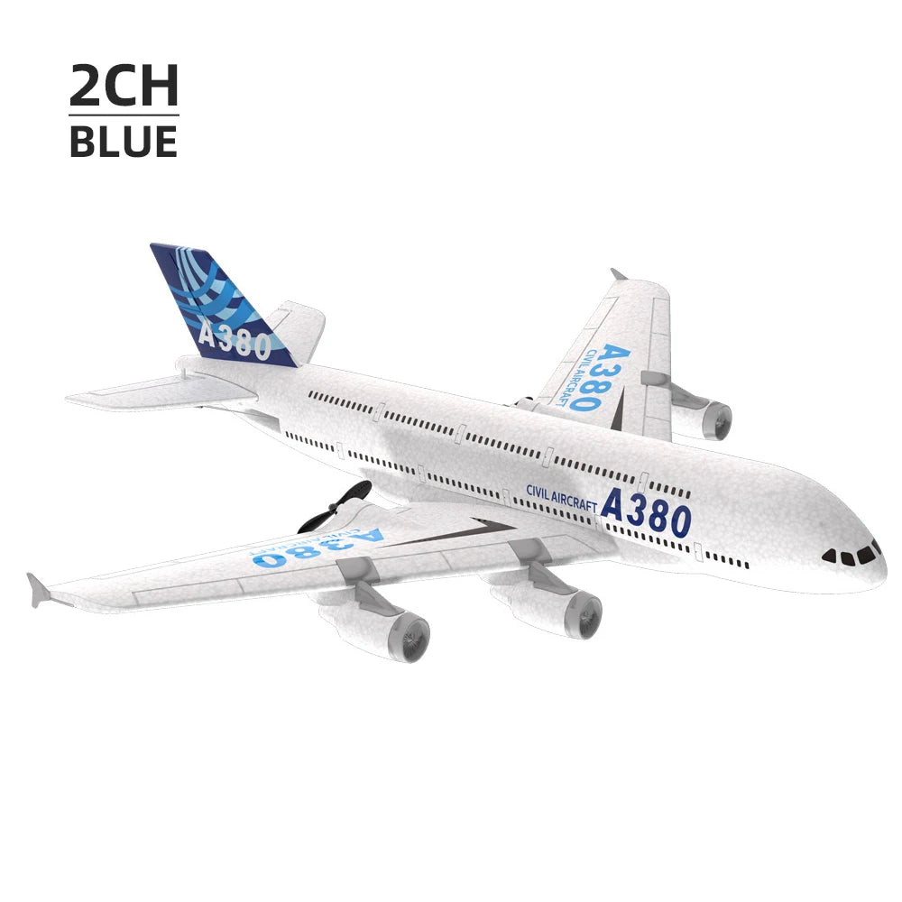 A380 Airbus RC Airplane Foam 2.4G Glide Fixed Wing RTF Outdoor Toy