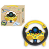 Infant Shining Simulation Steering Wheel Toy Children’s Early Education Copilot Stroller Vocal Toy