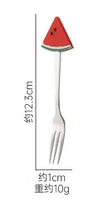 Cute Fruit Shape Baby Feeding Spoon & Dessert Cake Fork – Coffee Stirring Spoon, Kitchen Tableware Utensils, Kids Gifts & Baby Gadgets