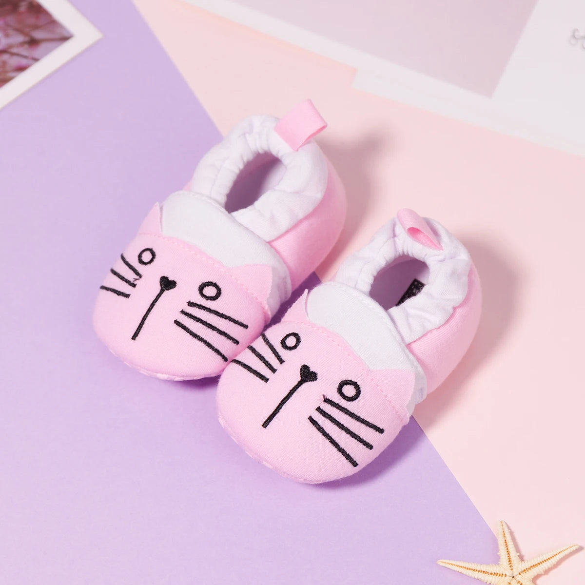 Baby Unisex Cotton Shoes – Cute Animal Bee Anti-Slip Soft Bottom First Walkers for Boys & Girls, Newborn Toddler Crib Shoes