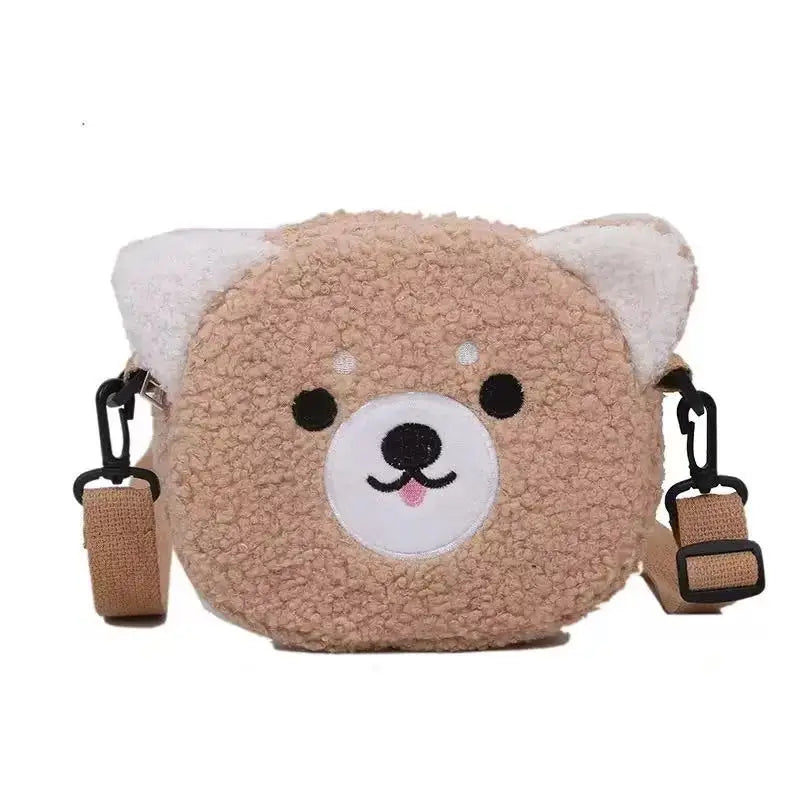 Kawaii Japanese Cartoon Plush Crossbody Bag for Women - Small Bear Phone Purse Cute Shoulder Sling – view 9
