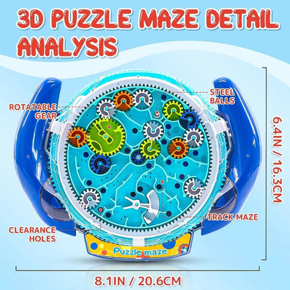 3D Creative Puzzle Maze, Magic Transparent Puzzle, Speed Cube Rolling Ball, Magic UFO Maze Toy, Stress Reliever for Children