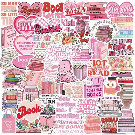 10/50/100pcs Dark Romance Bookish Stickers – Aesthetic Decals for Kindle, iPad, Phones, Laptops, and Diaries