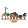 Montessori Wooden Stacking Toys for Baby - Forest House Blocks Sensory Educational Gift