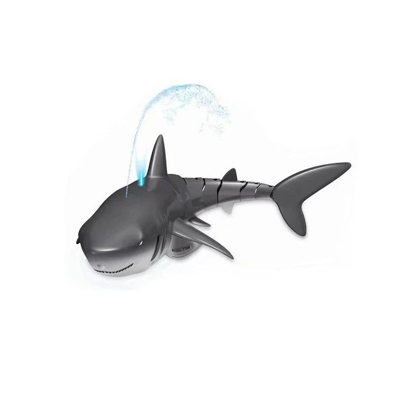 2.4G RC Shark Toy – Remote Control Simulation Animal with Lights and Water Spray