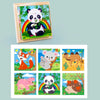 Wooden Six-Sided Animal Matching Puzzle Blocks Set – Montessori Early Learning Toy (Ages 3+)