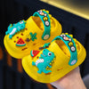 Summer Children’s Slippers – Cartoon Dinosaur DIY Design, Soft Anti-Skid Sandals for Boys & Girls, Indoor & Beach Shoes