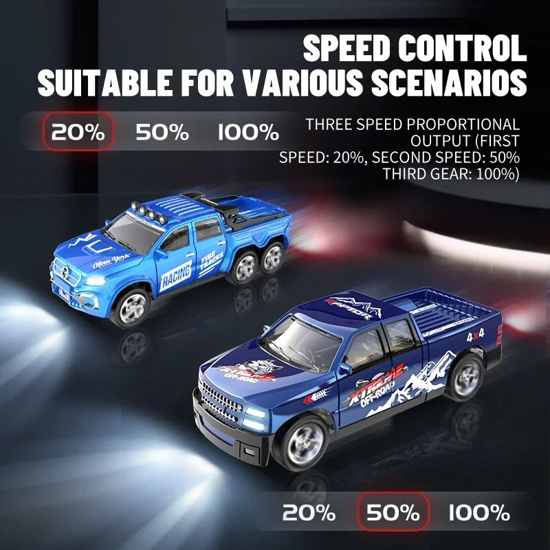 Mini 1/64 Alloy RC Car with 60-Minute Run Time