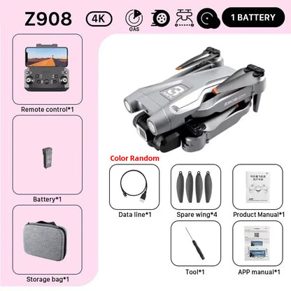 KBDFA Mini Z908Pro Max Drone with 4K ESC Camera and Obstacle Avoidance