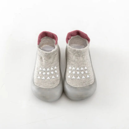 Baby Socks Shoes – Cute Cartoon Boy & Girl Infant Shoes, Soft Rubber Sole First Walker Booties for Toddlers