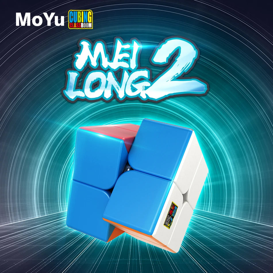 [ECube] MoYu Meilong 2 2x2x2 Magic Neo Cube, Meilong Stickerless Speed Cube Puzzle, Children Gift, Adult Educational Toy