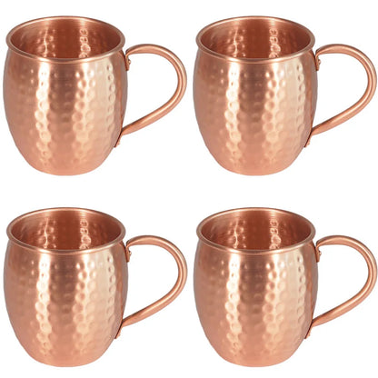 100% Solid Copper Moscow Mule Mug – 350 ml (12 fl oz) Pure Copper Beer & Cocktail Cup