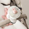 Portable Clip-On Mini Fan USB Rechargeable 3-Speed Handheld & Stroller Fan for Baby