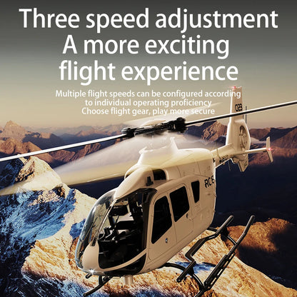 C123 6CH RC Helicopter – EC135 Brushless Direct Drive 3D Optical Flow Model