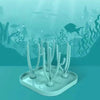 Baby Bottle Drying Rack - Portable Cleaning Dryer and Bottle Holder for Feeding Bottles, Accessories, and Drain Tray