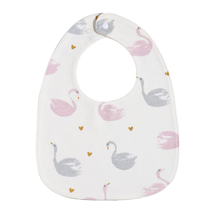 INSULAR 3-Layer Baby Bibs & Burp Cloth Set – Soft Cotton Adjustable U-Shape Feeding Bib for Newborns & Infants, Saliva Towel & Rice Bag - Kidzy Market