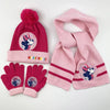 Disney Frozen Elsa and Anna Winter Accessories Set – 3-Piece Scarf, Hat, and Gloves for Kids, Keep Warm Knitting Woolen Yarn Cap
