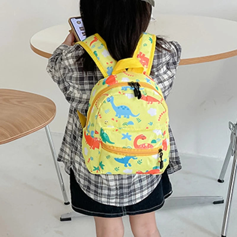 Children's Cartoon Dinosaur Backpack – Cute Kindergarten Schoolbag, Waterproof Kids Book Bag for Boys & Girls, Animal Design - Kidzy Market