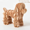 DIY 3D Wooden Mechanical Puzzle Kit - Buildable Ship Model Ornament, Handmade Assembly Game, Christmas Gift
