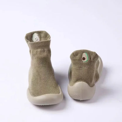 Children Anti-Slip Shoes Newborn Baby Toddler Girls Cotton Non-Slip Floor Socks Infant Boys Rubber Sole Cartoon Indoor Sneakers
