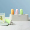 Silicone 4-Hole Popsicle Mold Ice Cream Maker DIY Tray For Kids