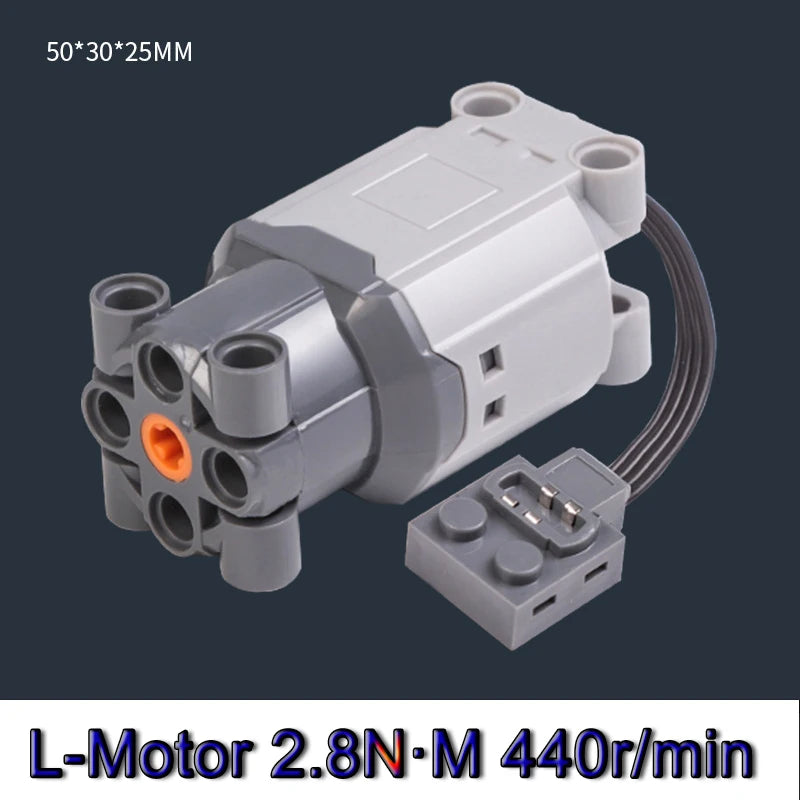 Technical MOC Micro Motor Kit – RC Power Functions Accessories for DIY Car Building Blocks