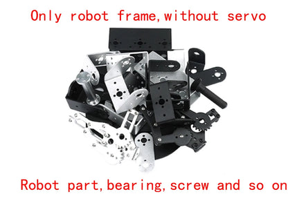 6 DOF Robot Manipulator, MG996 Metal Alloy Mechanical Arm with Clamp Claw Kit for Arduino, UNO/ESP32 Programmable DIY Robot Kit