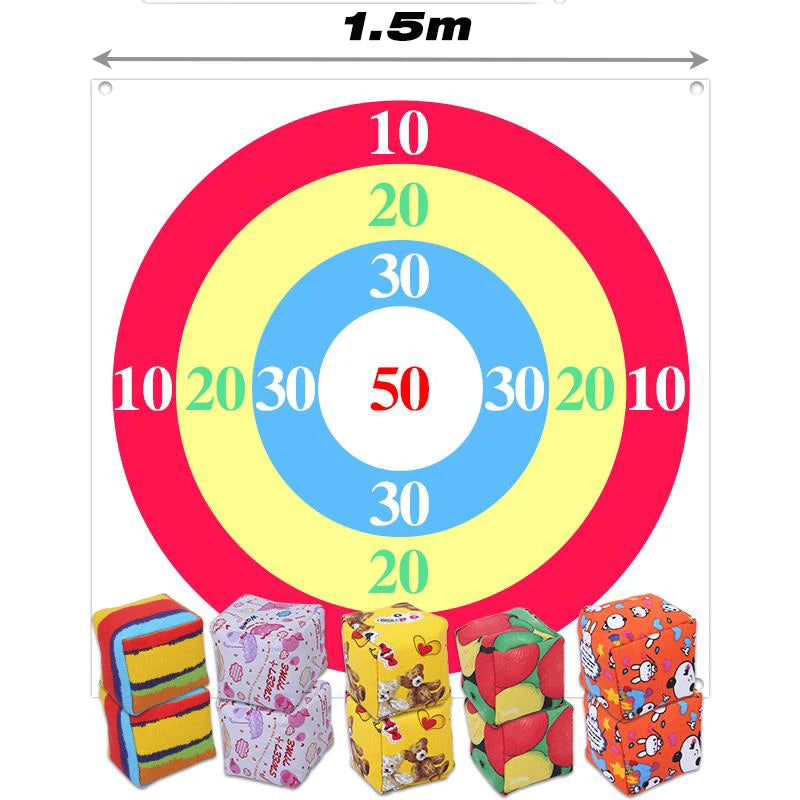 Sandbag Toss Target — 1.5m / 2.0m (4.9 ft / 6.6 ft) Square Outdoor Parent-Child Multiplayer Team-Building Game