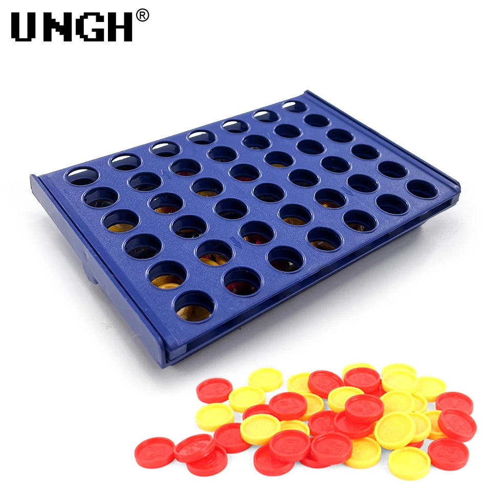 UNGH Four in a Row Bingo Chess - Classic Connect Family Board Game, Fun Educational Toy for Kids, Children Entertainment Game
