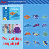 36-Sheet Children’s Paper Airplane Origami Set 12 Models DIY 3D Colored Paper STEM Science Kit Handmade Craft Toy