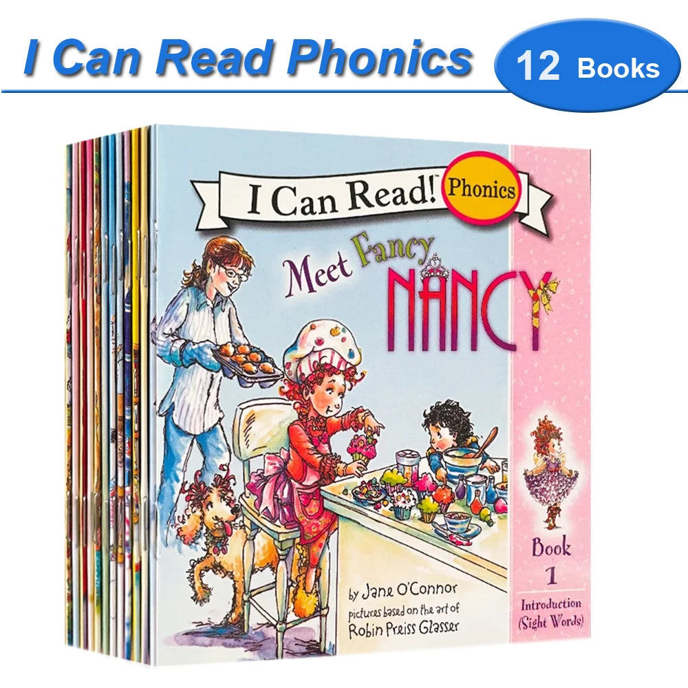 I Can Read Phonics – 12-Book Set, My Very First Picture Books for Kids and Babies Montessori Reading Story Collection
