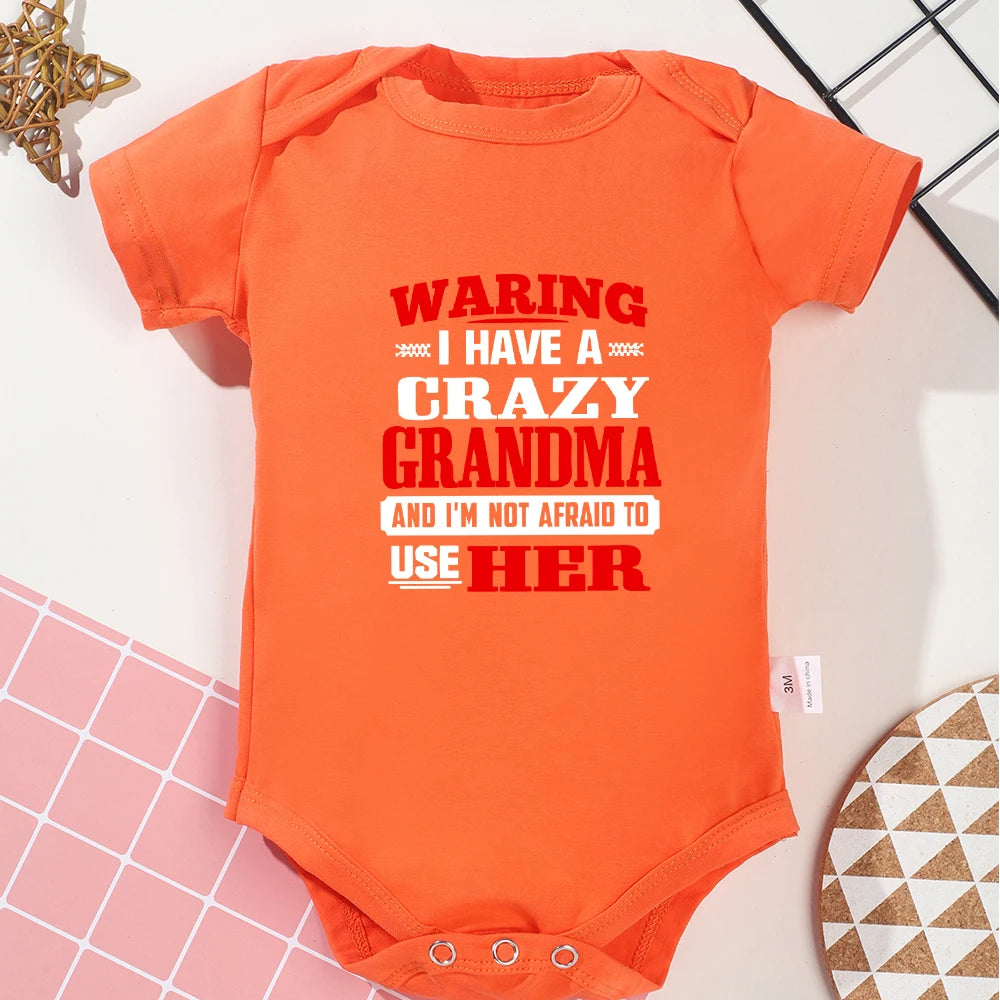 Summer Toddler Bodysuit – Funny Letter Print Baby Boy Outfit, Trendy & Comfy Cotton Infant Onesie