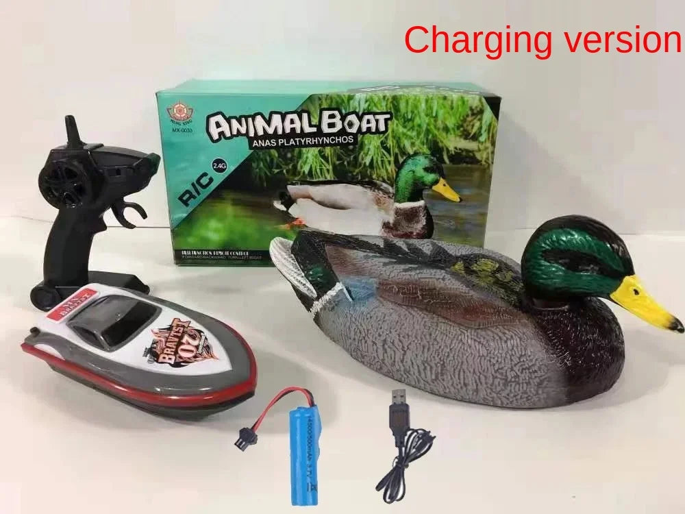2.4G RC Duck Speedboat Toy – Rechargeable High-Speed Remote Control Watercraft for Kids