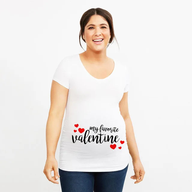 Loading Women Maternity T-Shirt | Short Sleeve Pregnancy Funny Tops | Maternity Clothes | Hot Sale Drop Ship
