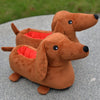 Dachshund Cartoon Slippers — Kawaii Wiener Dog Fuzzy Non-Slip Indoor House Shoes, One Size (EU 35–44 / 29.5 cm / 11.6 in)