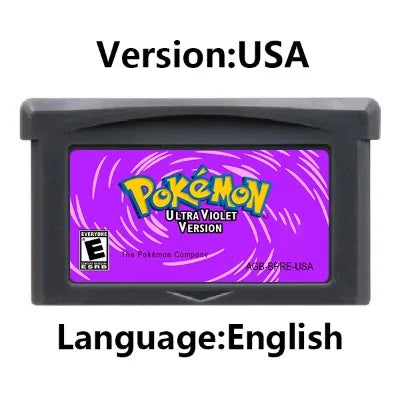 GBA Game Cartridge (32-bit, Pokemon Series, Odyssey Cloud White, FireRed & Silver Rival Rom Hack)